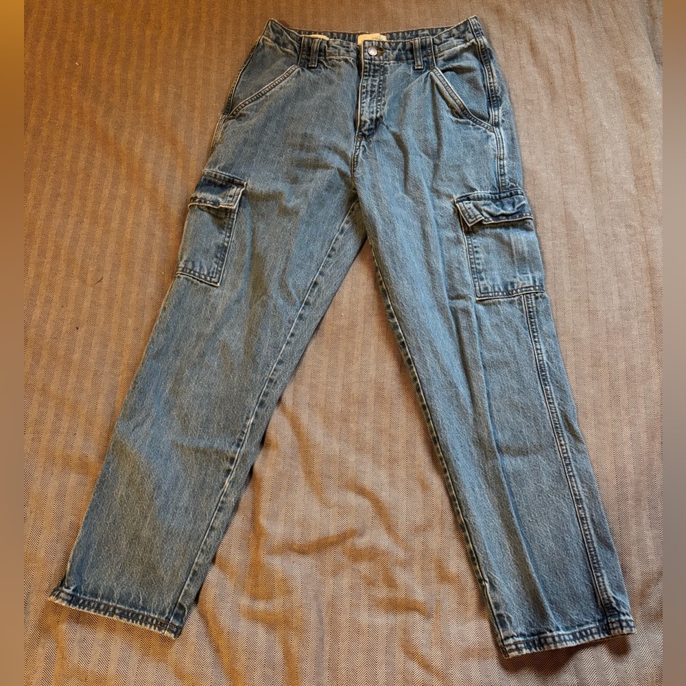 Universal Thread Boyfriend Cargo Carpenter Blue Jeans